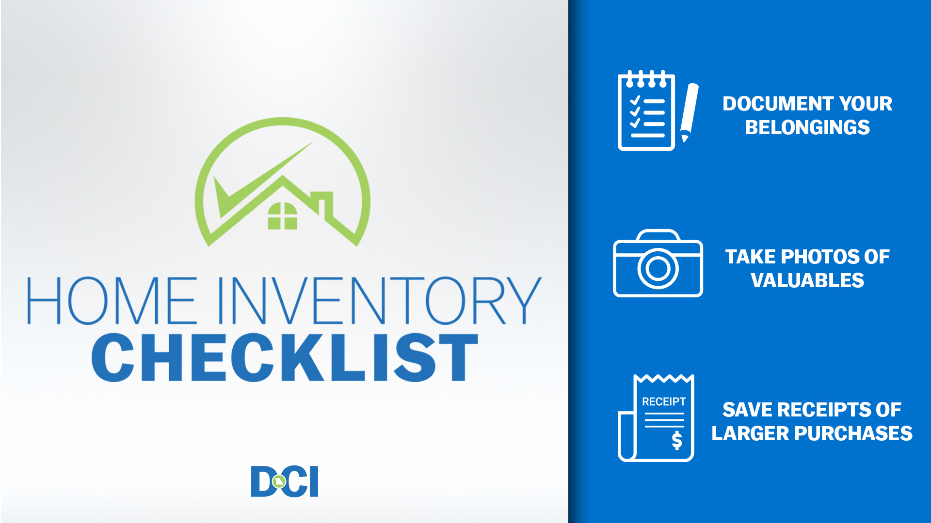 home inventory checklist